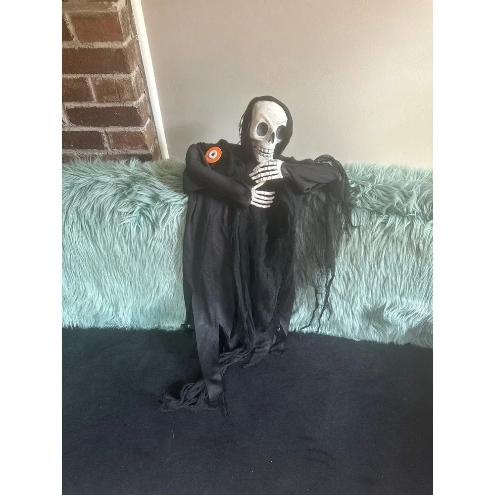 Halloween Shroud Decoration Inside or Outside Battery Operated Grim Reaper